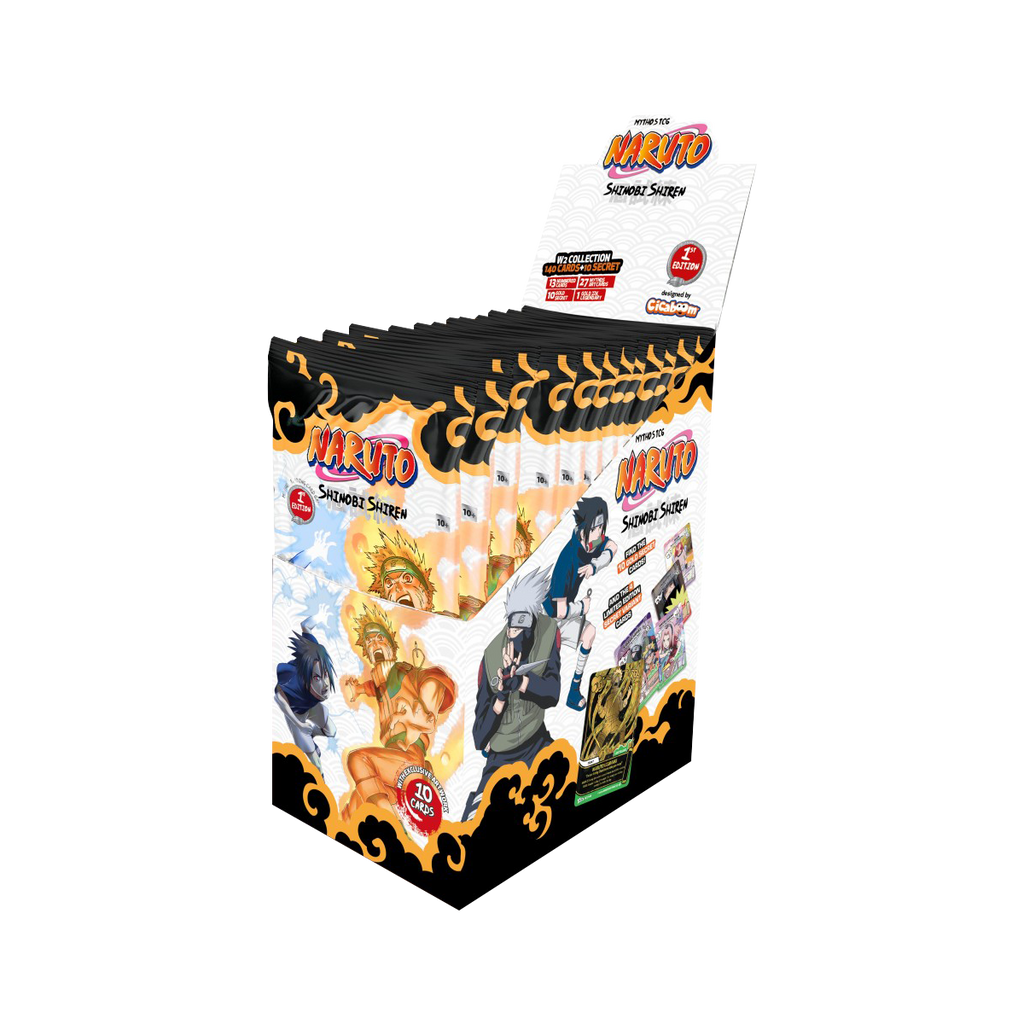 Naruto Mythos TCG - Set 02 - Shinobi Shiren - Display Case (12x Booster Boxes) (1st Edition)