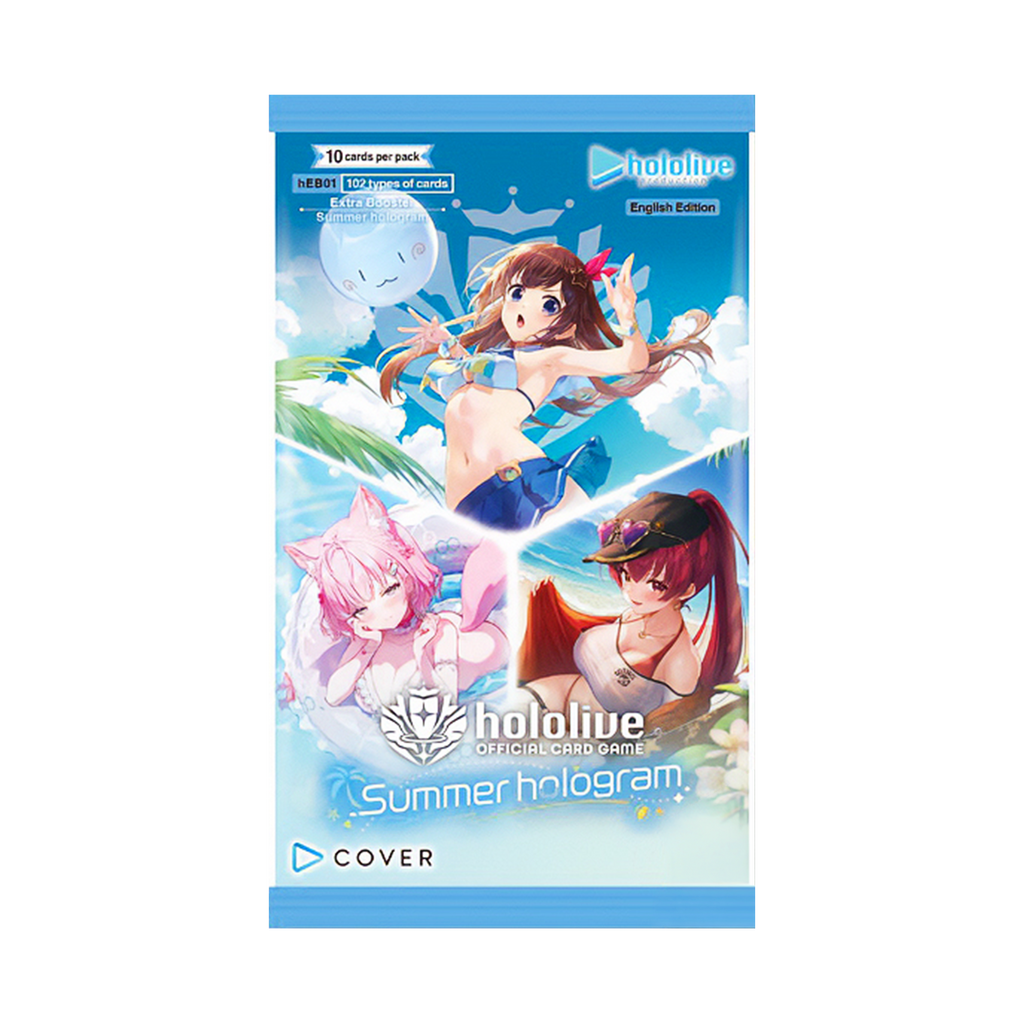 hololive Official Card Game - Extra Booster - Summer hologram - Display Case (12x Booster Boxes)